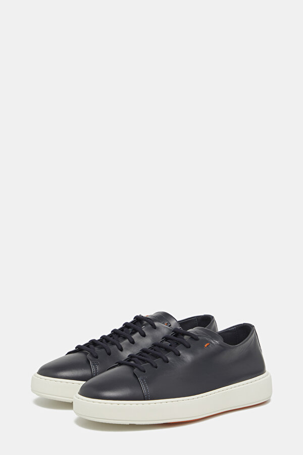 NAVY BLUE LEATHER SHOE 2