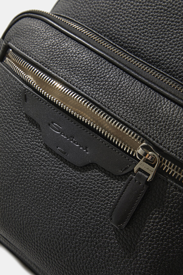 BLACK LEATHER BAG 6