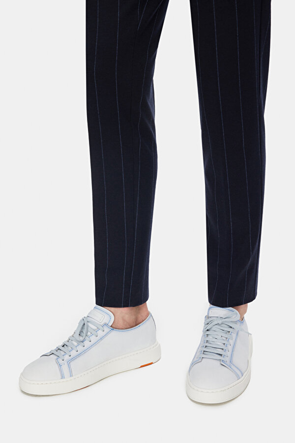 LIGHT BLUE LEATHER SHOE 7