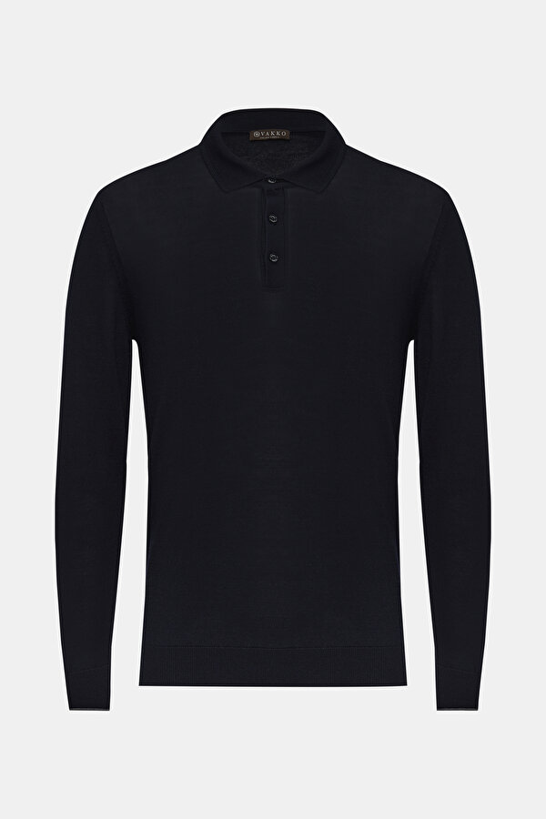 LACİVERT POLO YAKA TRİKO
