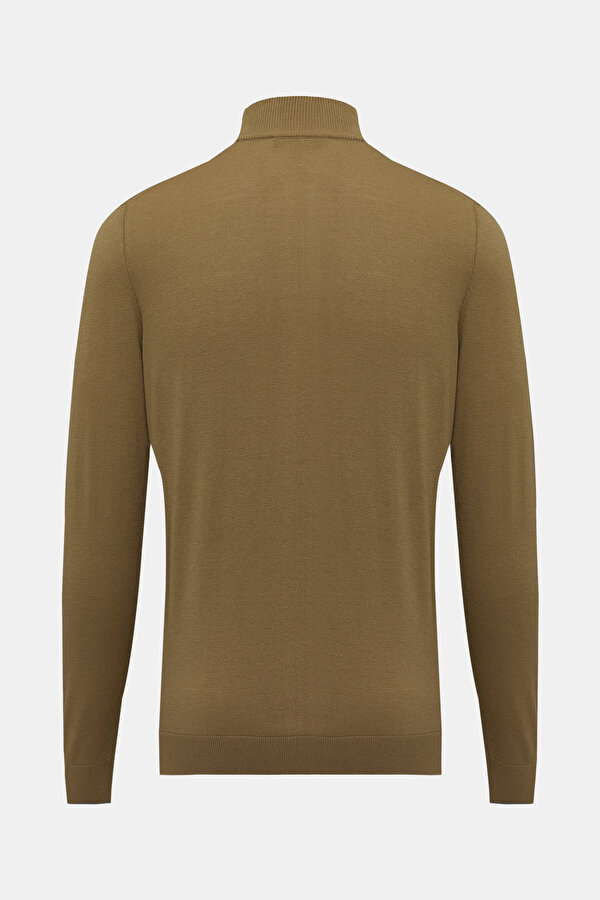 CAMEL TRICOT CARDIGAN 2