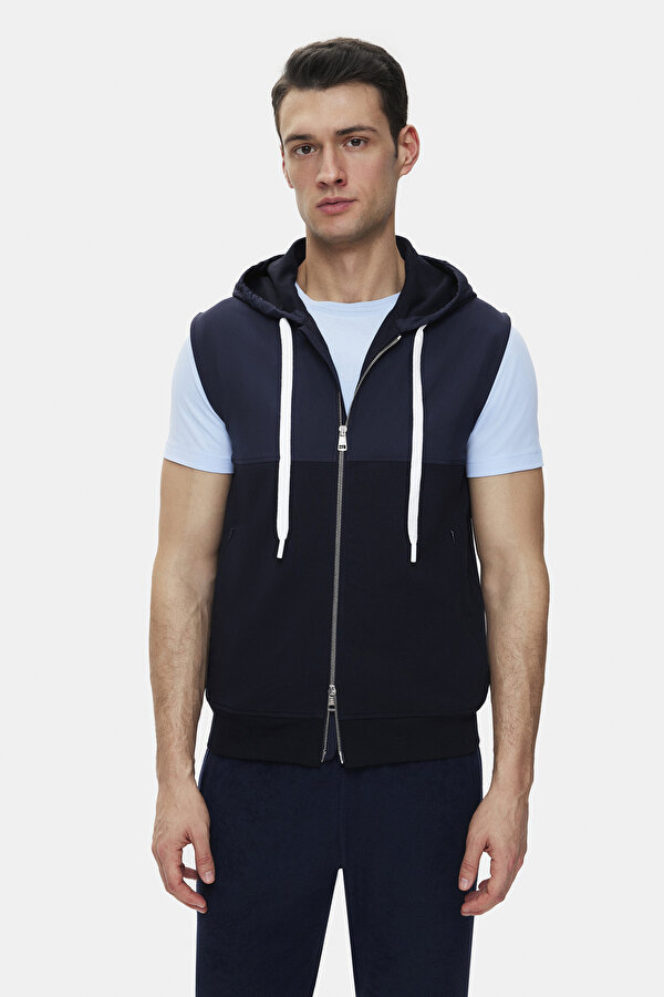 NAVY BLUE HOODIE SWEATSHIRT