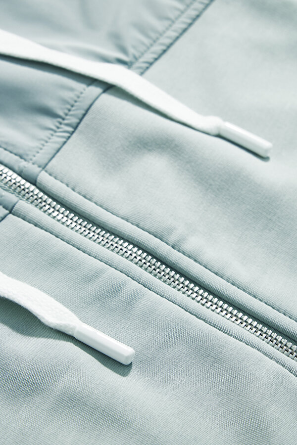 LIGHT GREEN HOODIE SWEATSHIRT 7