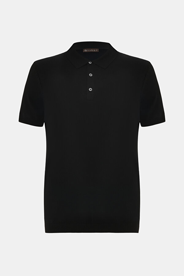 SİYAH POLO YAKA TRİKO