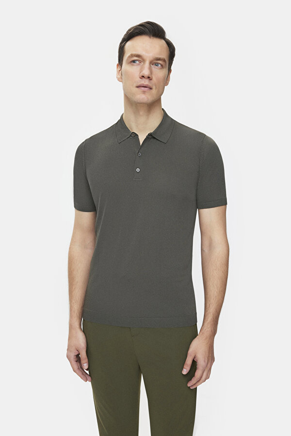 MINK POLO NECK SHORT SLEEVE TSHIRT