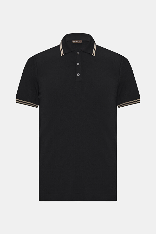 SİYAH POLO YAKA TRİKO