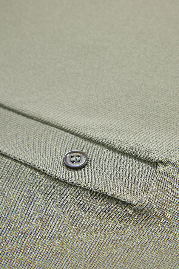 LIGHT GREEN POLO NECK SHORT SLEEVE TSHIRT 6