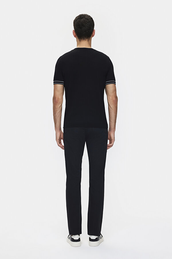 BLACK BASIC / ROUND NECKLINE TRICOT JERSEY 2
