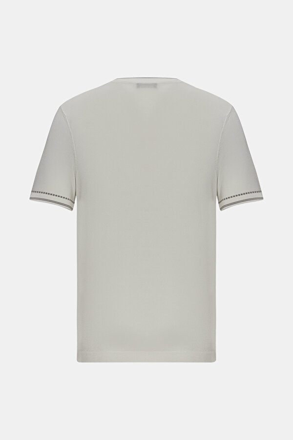 ECRU BASIC / ROUND NECKLINE TRICOT JERSEY 2