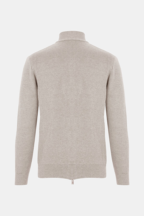 BEIGE TRICOT CARDIGAN 2