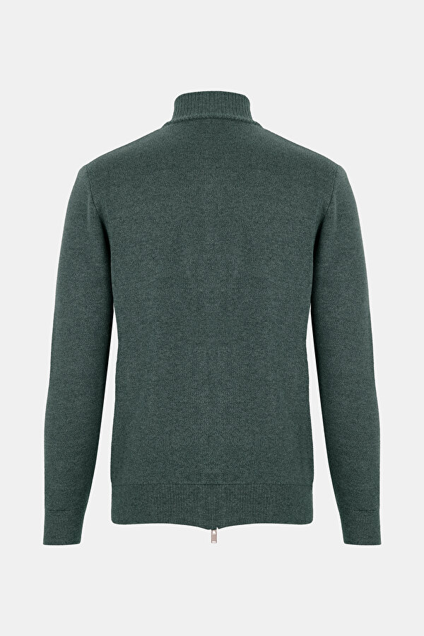 KHAKI TRICOT CARDIGAN 2
