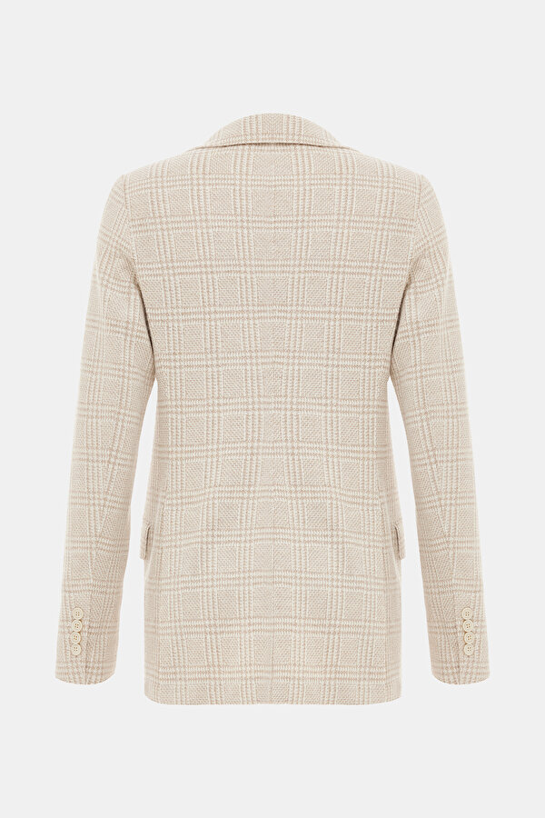 ECRU SURPLICE NECKLINE (CROSS-OVER NECKLINE) JACKET 2