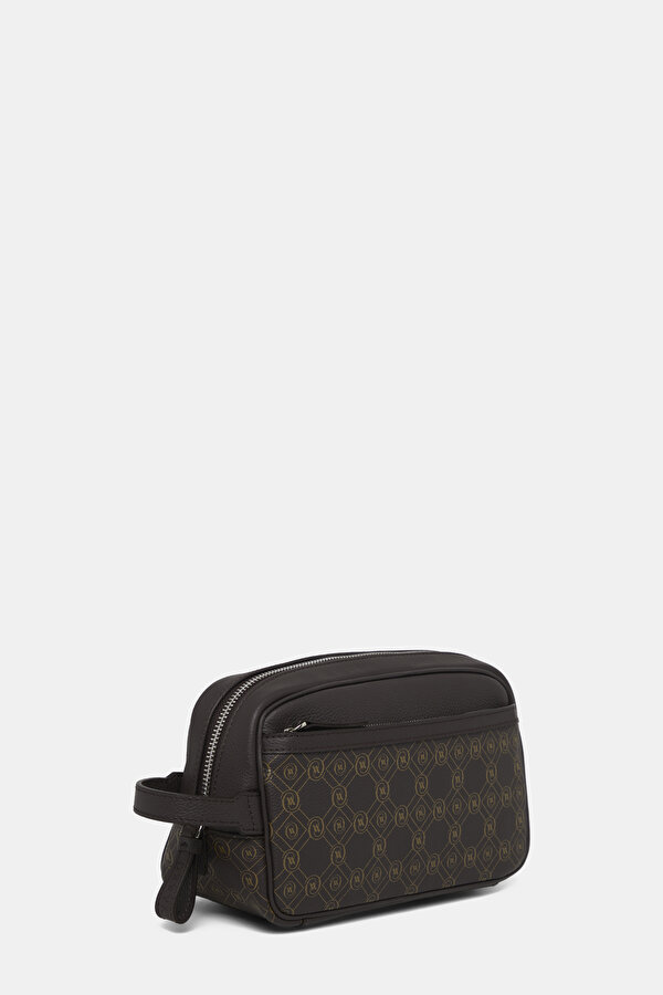 BEIGE MONOGRAM LEATHER BAG 2