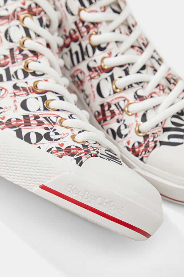 RED DESIGN FILLED SHOE 6