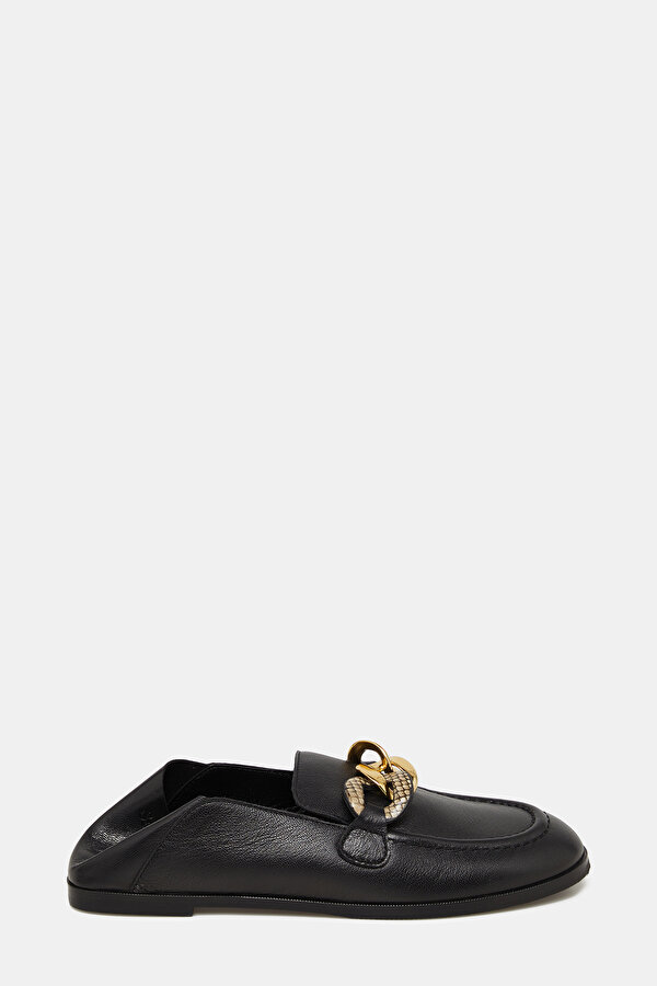 BLACK LEATHER SHOES