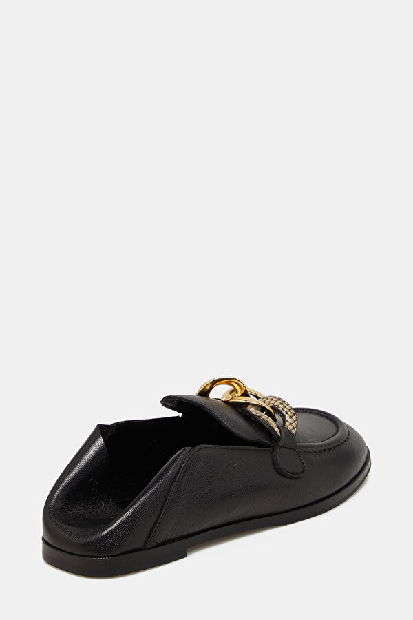 BLACK LEATHER SHOES 6