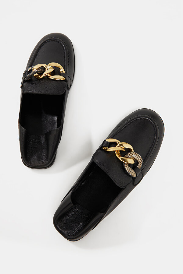BLACK LEATHER SHOES 7