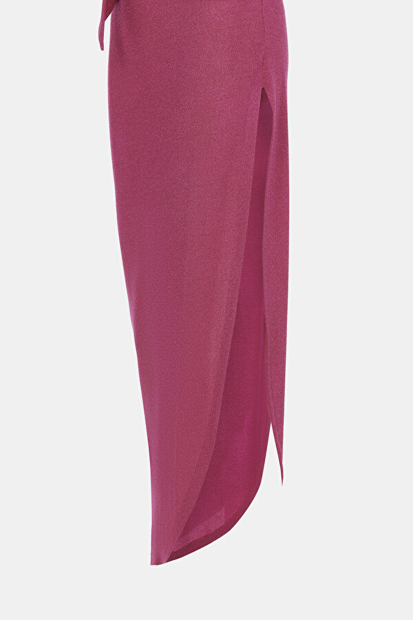 FUCHSIA ONE SHOULDER DRESS 2