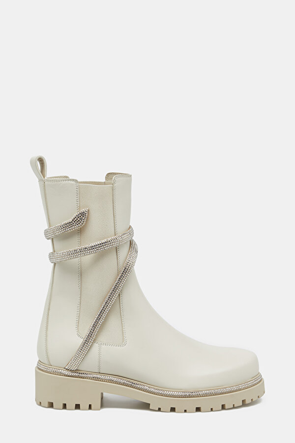 ECRU LEATHER BOOT
