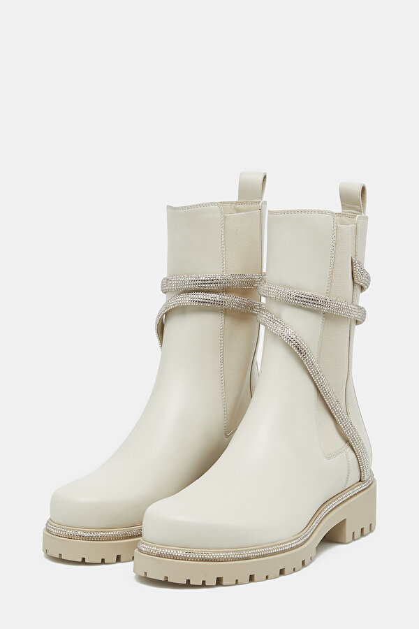 ECRU LEATHER BOOT 2