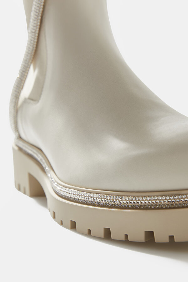 ECRU LEATHER BOOT 6