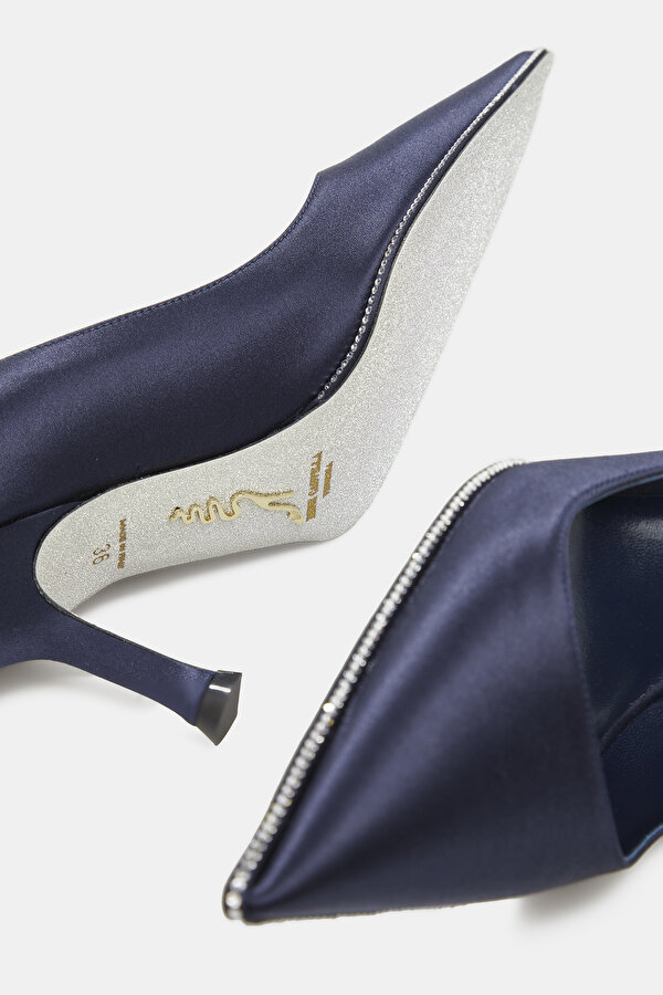 NAVY BLUE LEATHER SHOE 6