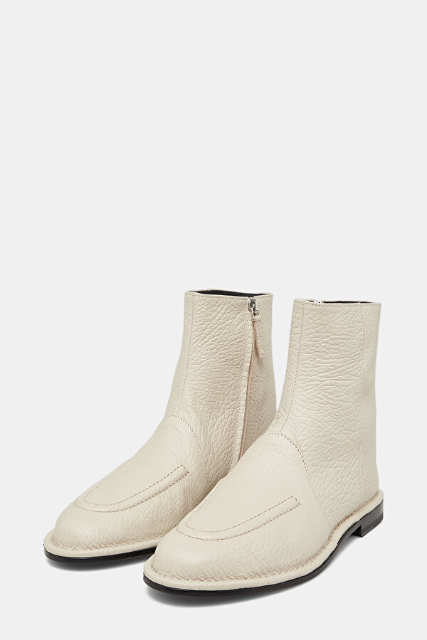 ECRU LEATHER BOOT 2