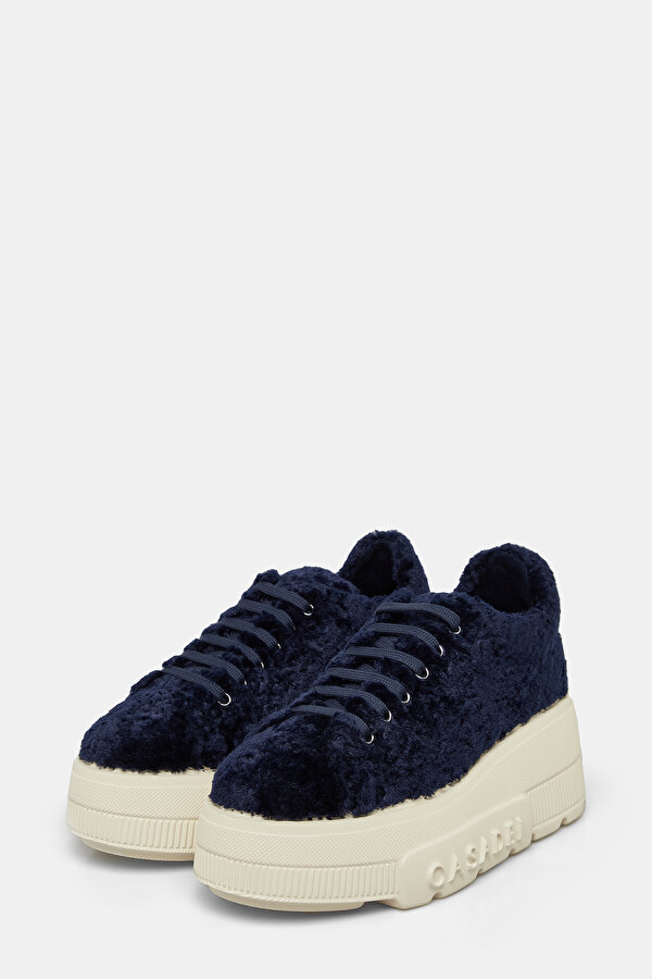 WHITE ECO FUR SHOE 2