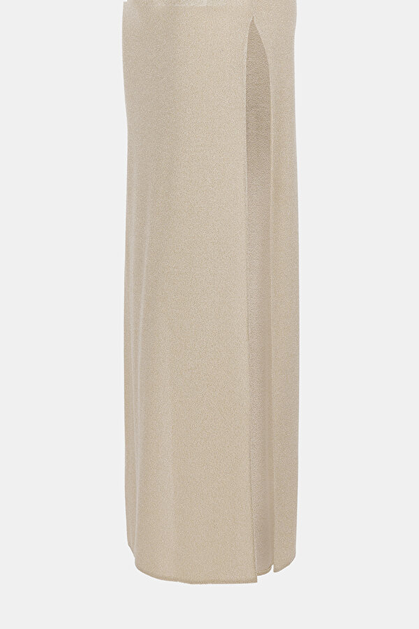 BEIGE SLEEVELESS SUSPENDER DRESS 2
