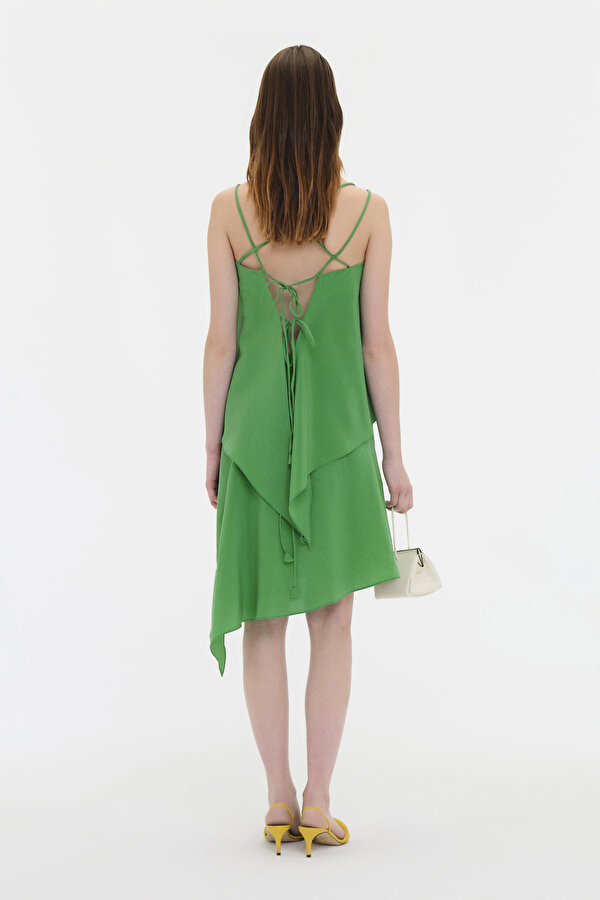 GREEN MODAL ASYMMETRIC SKIRT 2