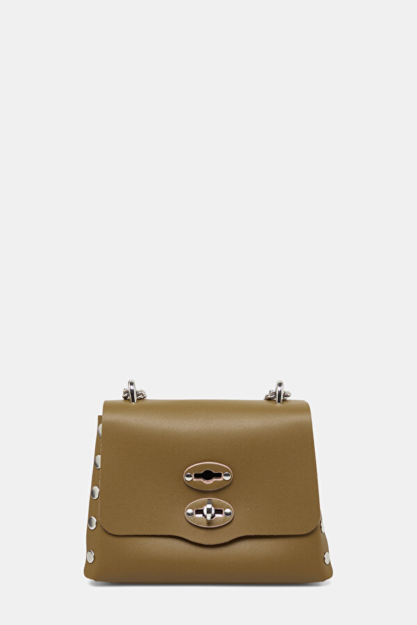 KHAKI LEATHER BAG