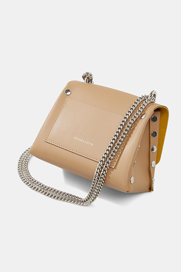 BEIGE LEATHER BAG 6