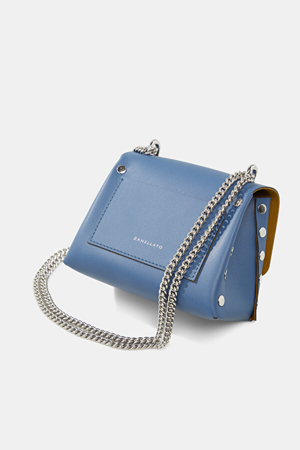 DARK BLUE LEATHER BAG 6