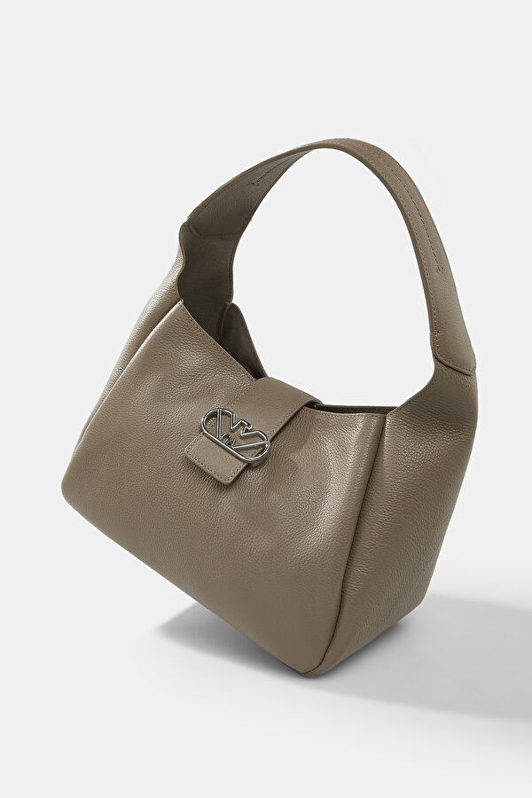 BEIGE LEATHER BAG 6