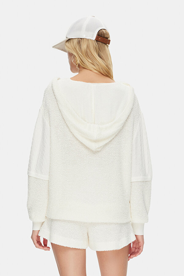 ECRU HOODIE SWEATSHIRT 2