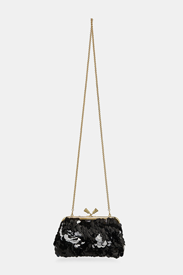 BLACK SEQUINED BAG 2