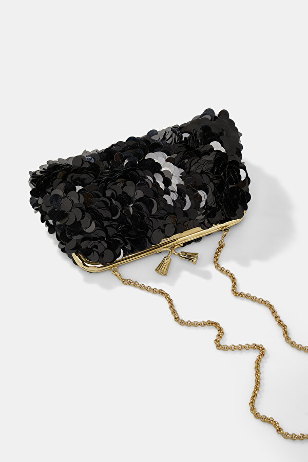 BLACK SEQUINED BAG 6
