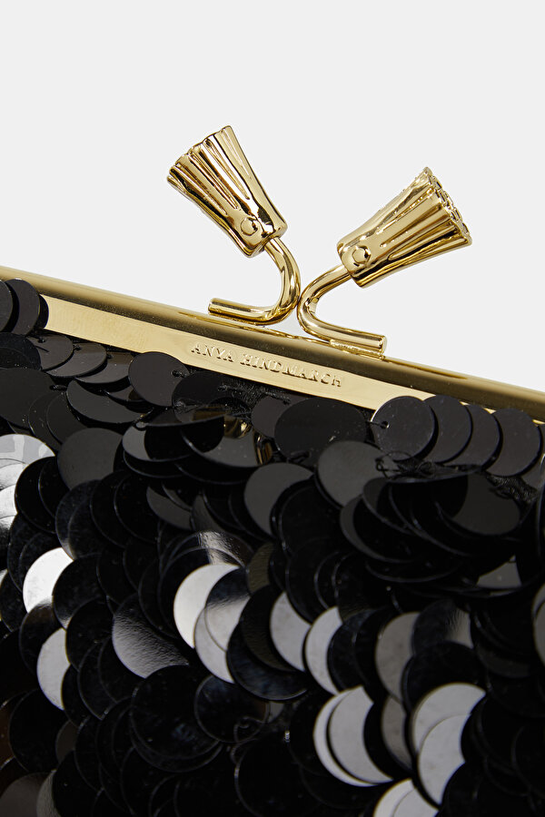 BLACK SEQUINED BAG 7