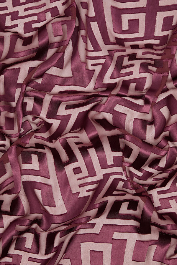 GREY SATIN STRIPED SILK FABRICS SHAWL 2