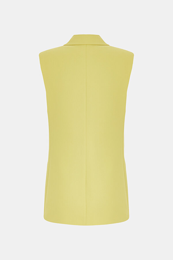 GREEN SURPLICE NECKLINE (CROSS-OVER NECKLINE) VEST 6