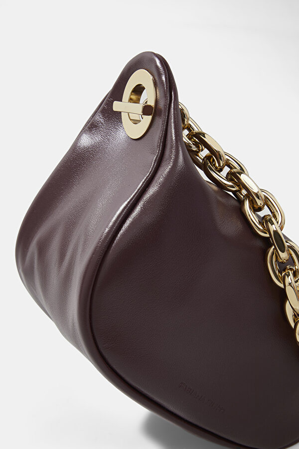 MAROON LEATHER BAG 6