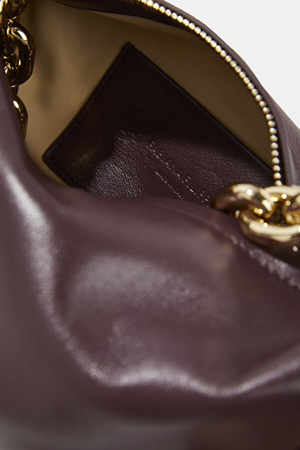 MAROON LEATHER BAG 7