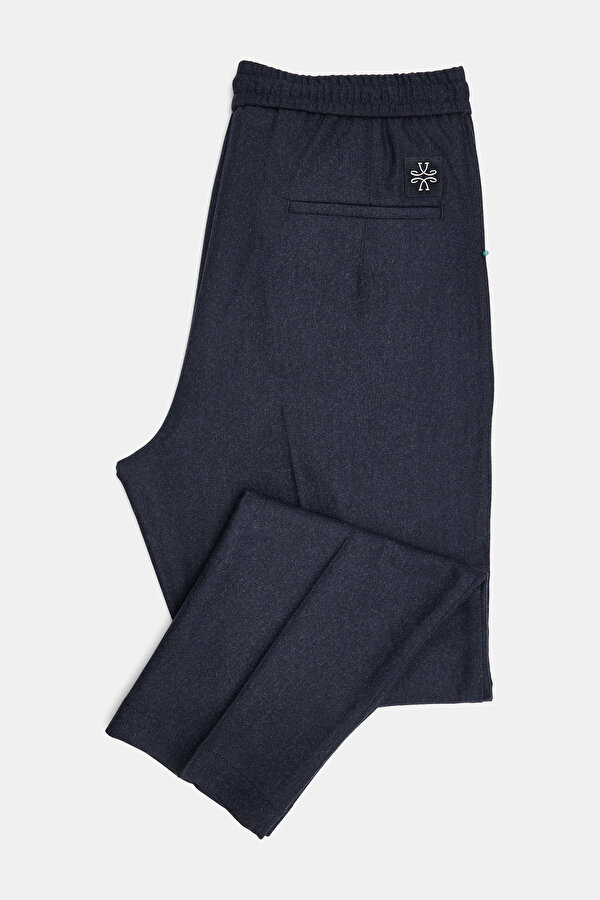 LACİVERT DÜZ FLANEL PANTOLON 2