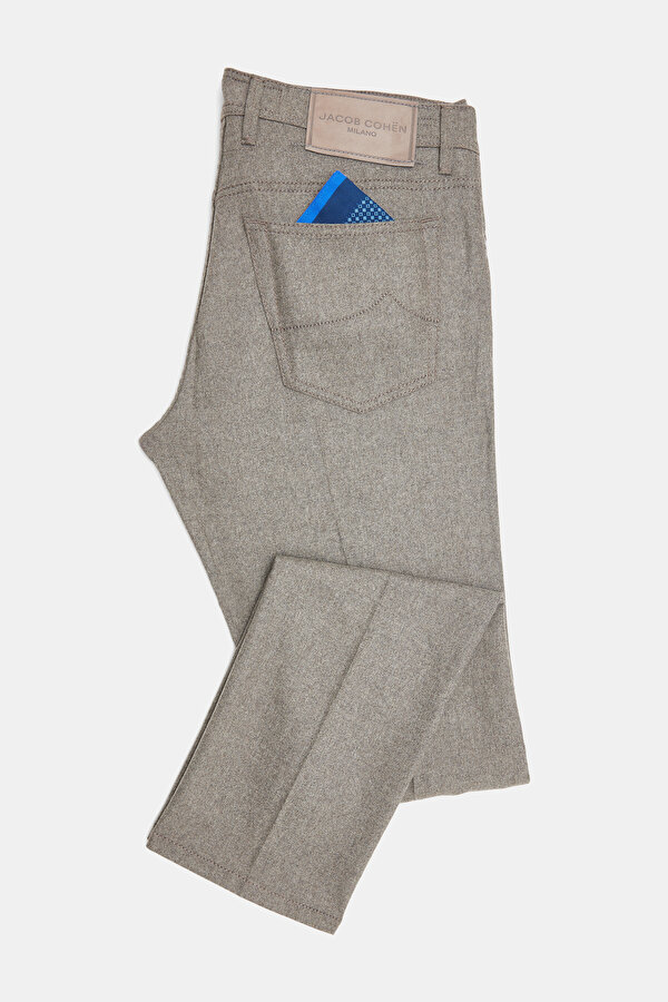 BEJ DÜZ FLANEL PANTOLON 2