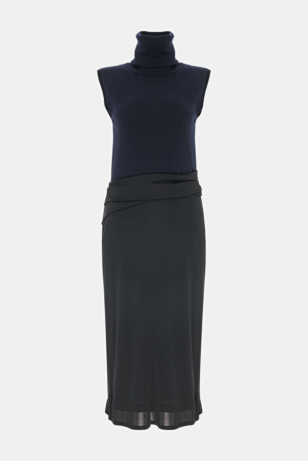 BLACK SLEEVELESS DRESS 6