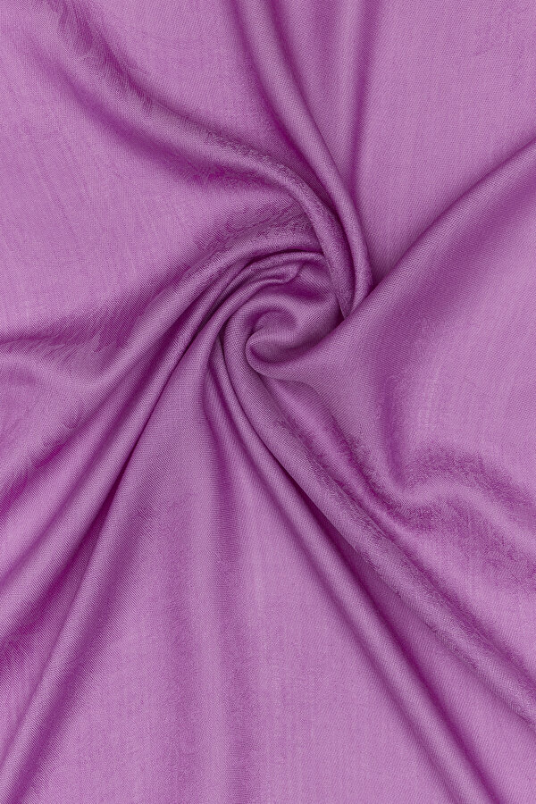 PURPLE JACQUARD MODAL WOOL SILK SHAWL 2