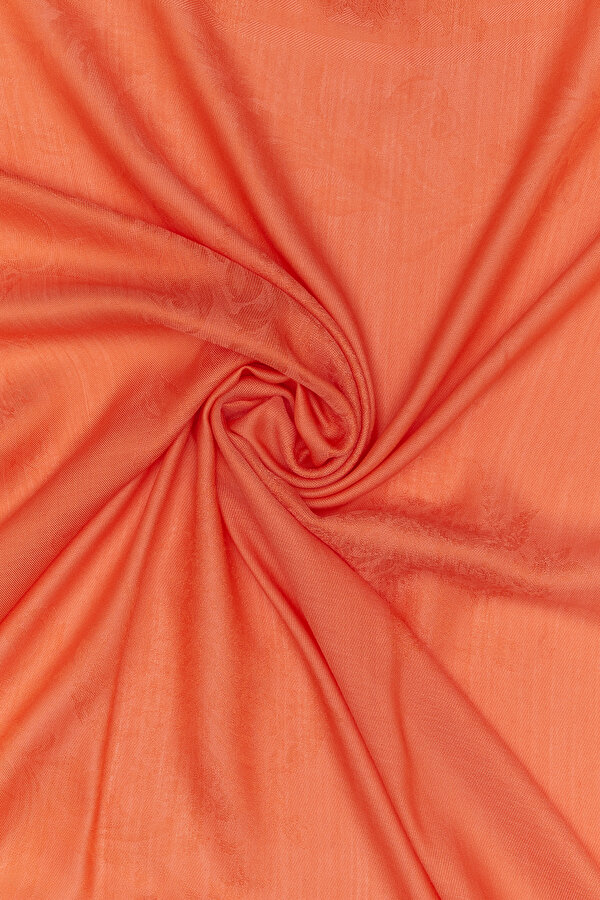 POMEGRANATE FLOWER JACQUARD MODAL WOOL SILK SHAWL 2