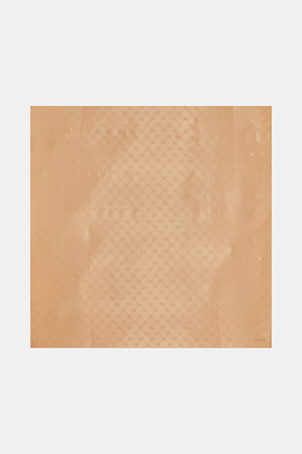 BROWN JAQUARD SCARF