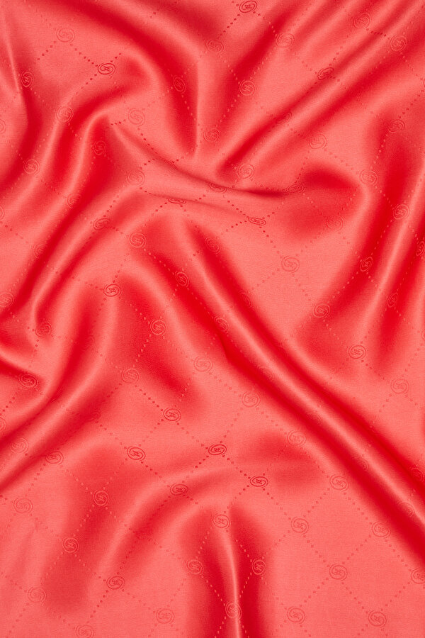 RED JAQUARD SCARF 2