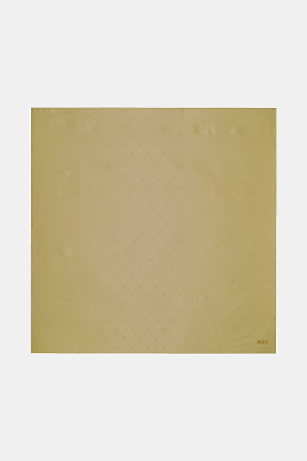 LIGHT YELLOW JAQUARD SCARF